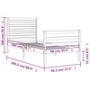 vidaXL Πλαίσιο Κρεβατιού με Κεφαλάρι 90x200 εκ. από Μασίφ Ξύλο