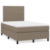 vidaXL &Kappa;&rho;&epsilon;&beta;ά&tau;&iota; Boxspring &mu;&epsilon; &Sigma;&tau;&rho;ώ&mu;&alpha; Taupe 120x190 &epsilon;&kappa;. &Upsilon;&phi;&alpha;&sigma;&mu;ά&tau;&iota;&nu;&omicron;