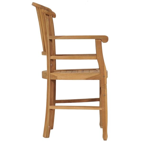 vidaXL Καρέκλες Κήπου 2 τεμ. από Μασίφ Ξύλο Teak