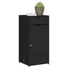 vidaXL Ντουλάπι Αποθήκευσης Κήπου Μαύρο 55x55x111 εκ. από Συνθ. Ρατάν