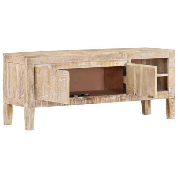 vidaXL Έπιπλο Τηλεόρασης 110 x 30 x 46 εκ. από Μασίφ Ξύλο Μάνγκο