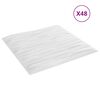vidaXL &Pi;ά&nu;&epsilon;&lambda; &tau;&omicron;ί&chi;&omicron;&upsilon; 48 pcs Ά&sigma;&pi;&rho;&eta; &Pi;έ&tau;&rho;&alpha; 50 x 50 cm &Phi;&epsilon;&lambda;&iota;&zeta;ό&lambda; XPS