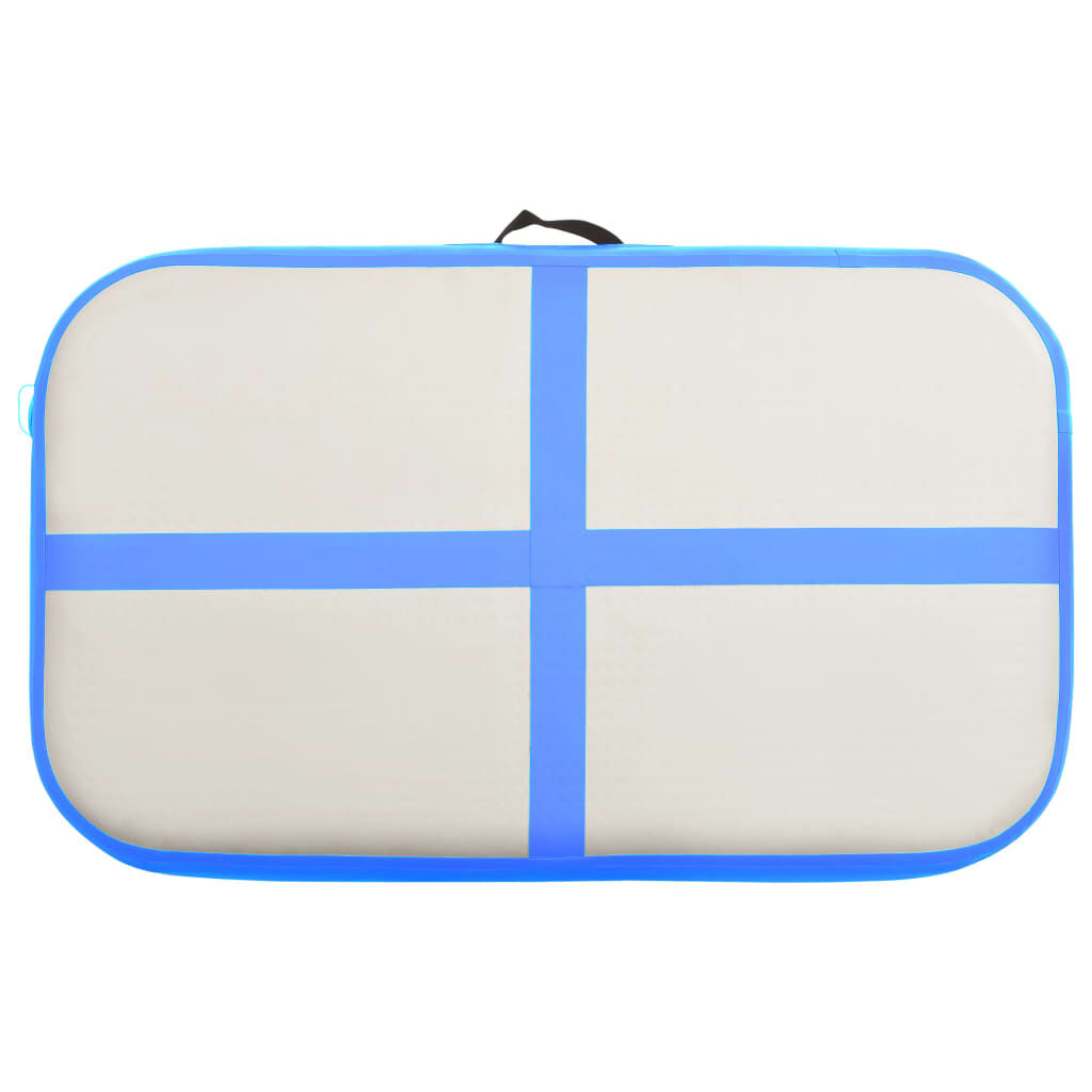 vidaXL Στρώμα Ενόργανης Φουσκωτό Μπλε 60 x 100 x 20 εκ. PVC με Τρόμπα