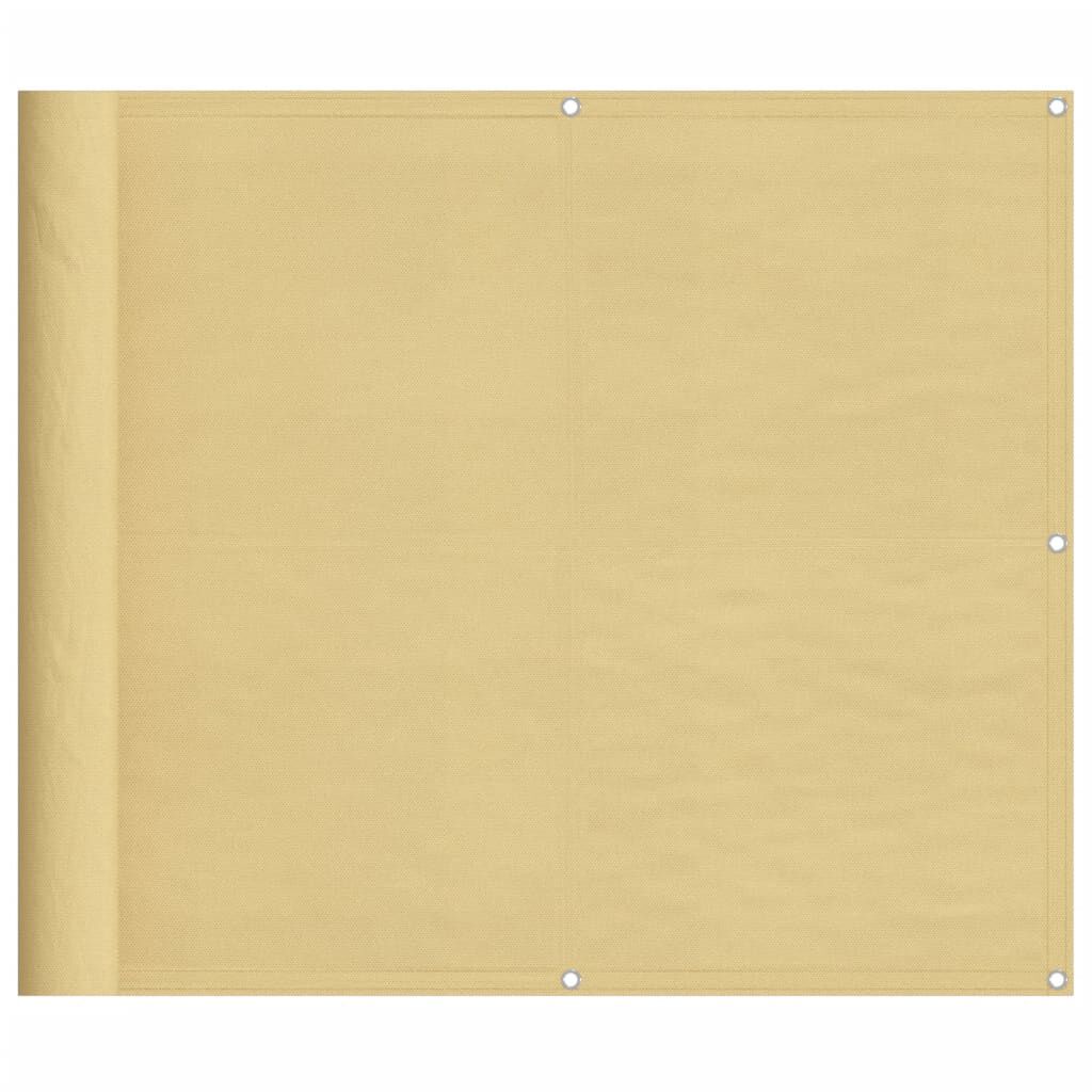 vidaXL Διαχωριστικό Βεράντας Άμμου 90x700εκ 100% Πολ. Ύφασμα Oxford
