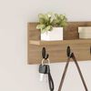vidaXL Τοίχου Κρεμάστρα με ράφι artisan δρυς 40 x 10.5 x 18 εκ