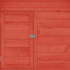 vidaXL Κοτέτσι Κόκκινο & Λευκό 150x96x110 εκ. από Μασίφ Ξύλο Ελάτης
