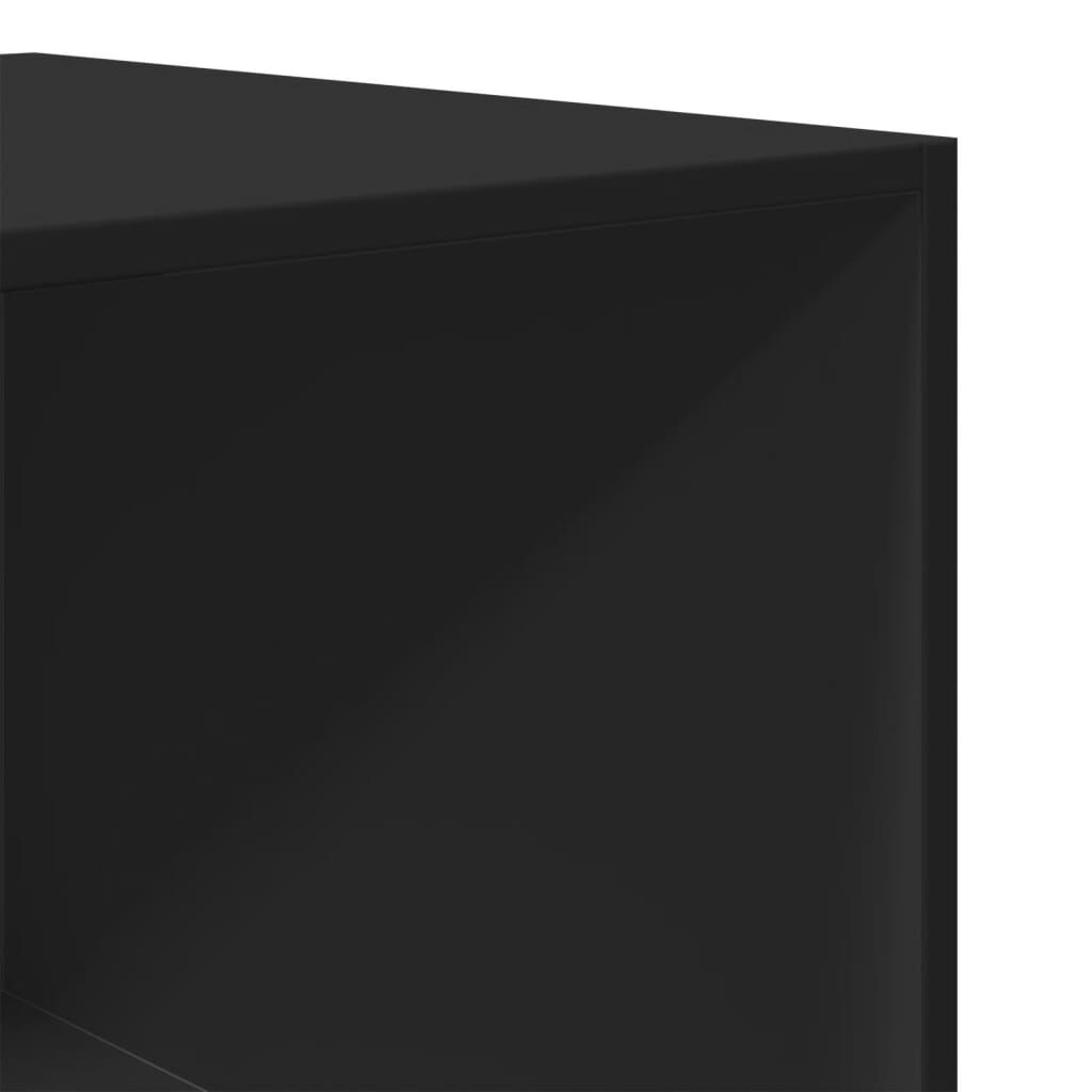 vidaXL Ντουλάπα Μαύρη 100x50x200 εκ. από Επεξεργασμένο Ξύλο