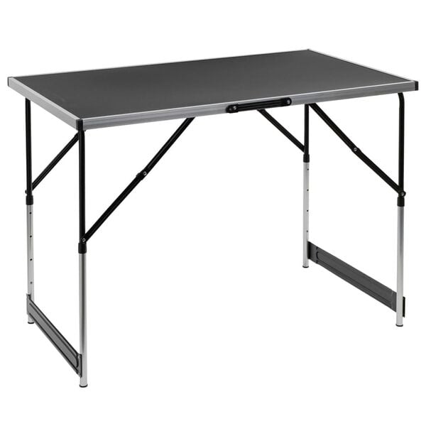 HI Τραπέζι Πτυσσόμενο 100 x 60 x 94 εκ. Αλουμινίου