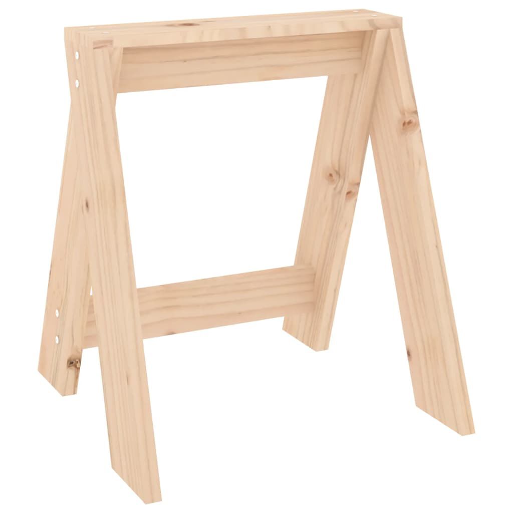 vidaXL Σκαμπό 2 τεμ. 40 x 40 x 45 εκ. από Μασίφ Ξύλο Πεύκου