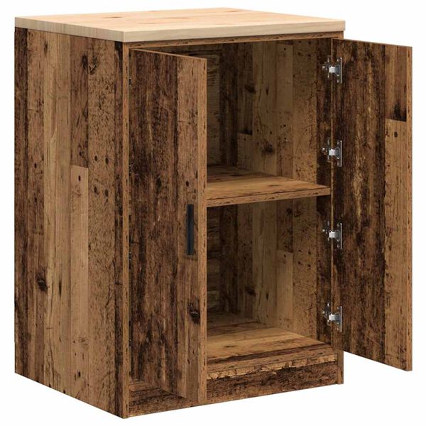vidaXL ντουλάπι αποθήκευσης γκαράζ 60x51x85 εκ μασίφ ξύλο πεύκο