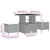 vidaXL Σετ Καναπέ Κήπου με μαξιλάρι 10 pcs Γκρι 80 x 80 x 71 cm