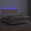 vidaXL &Kappa;&rho;&epsilon;&beta;ά&tau;&iota; Boxspring &Sigma;&tau;&rho;ώ&mu;&alpha;&LED &Kappa;&alpha;&pi;&omicron;&upsilon;&tau;&sigma;ί&nu;&omicron; 180x200 &epsilon;&kappa;. &Sigma;&upsilon;&nu;&theta;. &Delta;έ&rho;&mu;&alpha;