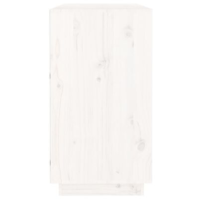vidaXL Συρταριέρα Λευκή 100x40x75 εκ. από Μασίφ Ξύλο Πεύκου