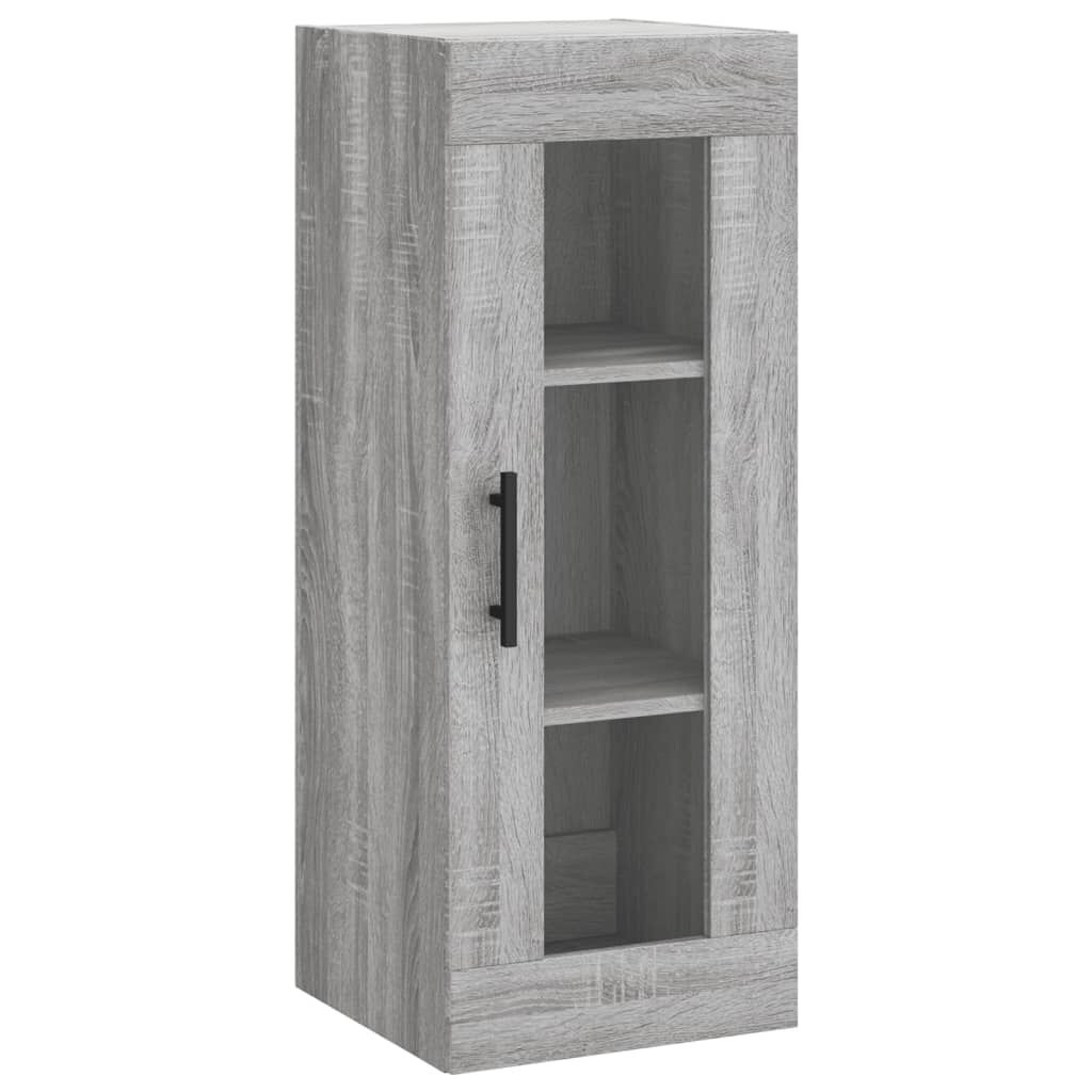 vidaXL Μπουφές Sonoma Γκρι 34,5 x 34 x 180 εκ. από Επεξεργασμένο Ξύλο