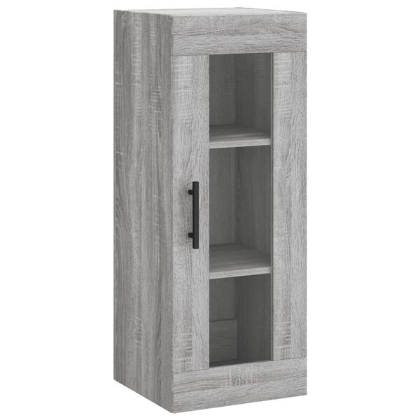 vidaXL Μπουφές Sonoma Γκρι 34,5 x 34 x 180 εκ. από Επεξεργασμένο Ξύλο