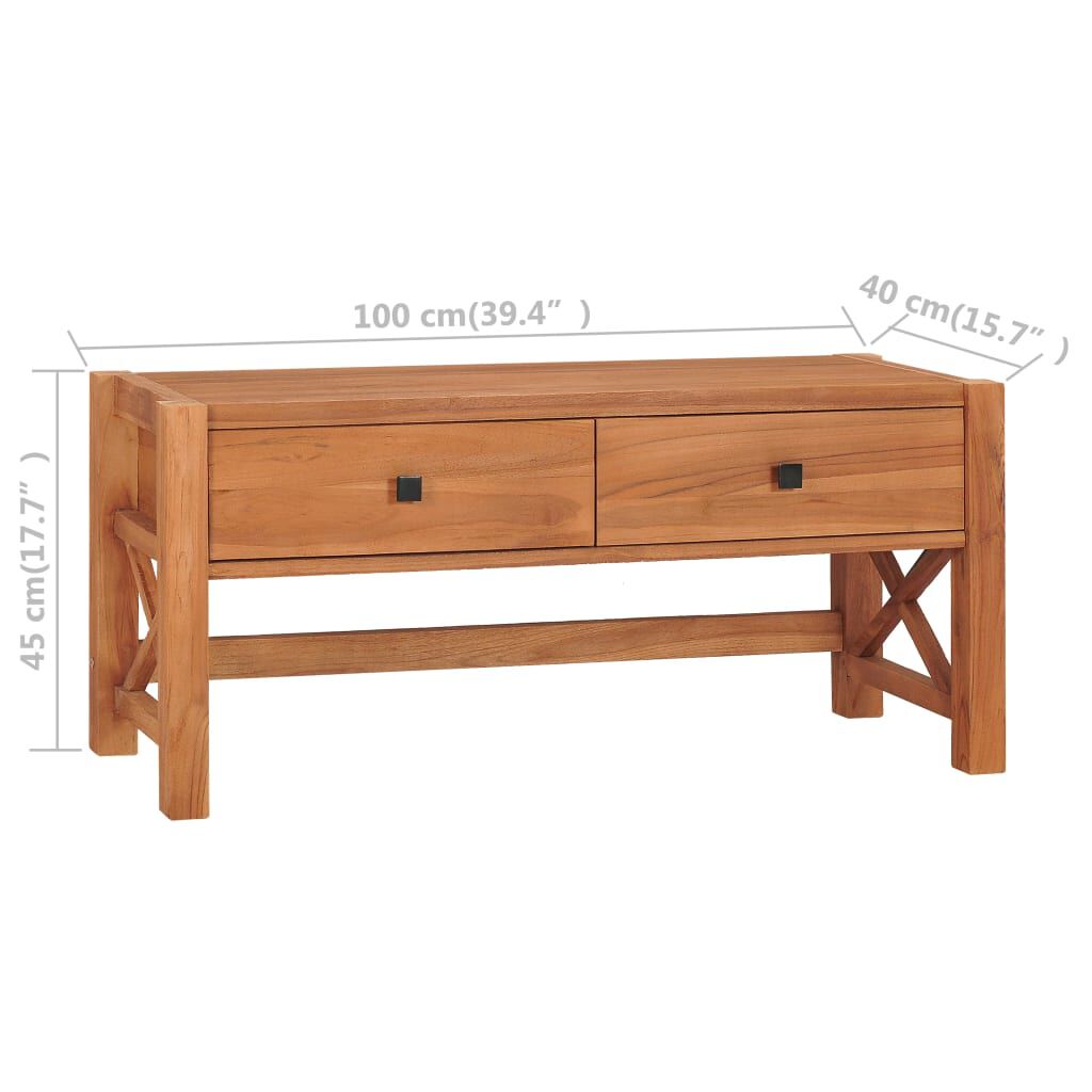 vidaXL Έπιπλο Τηλεόρασης 100 x 40 x 45 εκ. από Ανακυκλωμένο Ξύλο Teak