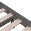 vidaXL Πλαίσιο Κρεβατιού Γκρι 140 x 190 εκ. από Μασίφ Ξύλο
