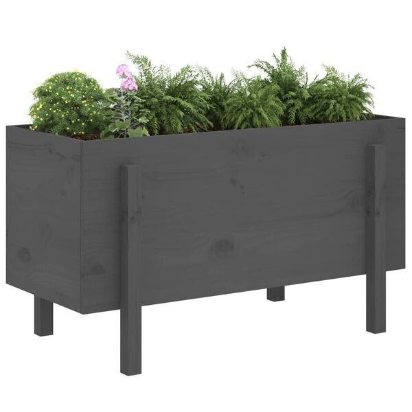 vidaXL Ζαρντινιέρα Υπερυψωμένη 101 x 50 x 57 εκ. από Μασίφ Ξύλο Πεύκου