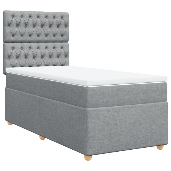 vidaXL &Kappa;&rho;&epsilon;&beta;ά&tau;&iota; Boxspring &mu;&epsilon; &Sigma;&tau;&rho;ώ&mu;&alpha; &Alpha;&nu;&omicron;&iota;&chi;&tau;ό &Gamma;&kappa;&rho;&iota; 100x200 &epsilon;&kappa;. &Upsilon;&phi;&alpha;&sigma;&mu;ά&tau;&iota;&nu;&omicron;