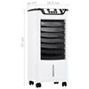 vidaXL Air Cooler Φορητό 3 σε 1 Υγραντήρας, Ιονιστής 60 W