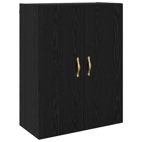 vidaXL Επιτοίχιο ντουλάπι Μαύρη δρυς 69.5 x 34 x 90 εκ.