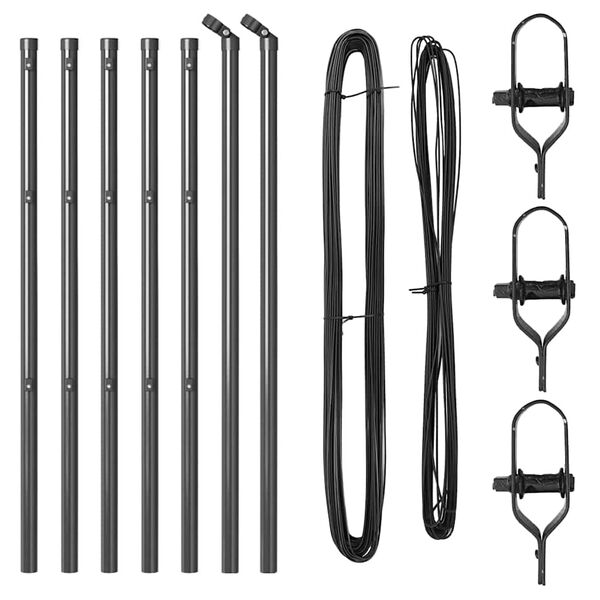 vidaXL &Sigma;&tau;ύ&lambda;&omicron;&sigmaf; &Pi;&epsilon;&rho;&iota;&phi;&rho;ά&xi;&epsilon;&omega;&nu; 7 pcs &Gamma;&kappa;&rho;&iota; &Alpha;&tau;&sigma;ά&lambda;&iota;