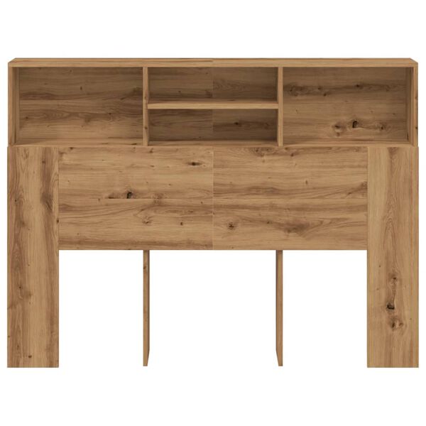 vidaXL Ντουλάπι κεφαλάρι Δρυς τεχνίτης 140x19x103,5 cm