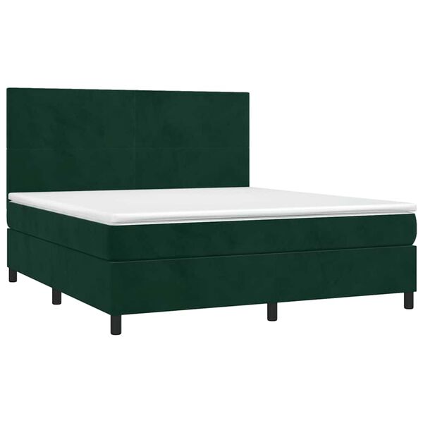 vidaXL &Kappa;&rho;&epsilon;&beta;ά&tau;&iota; Boxspring &mu;&epsilon; &Sigma;&tau;&rho;ώ&mu;&alpha; &Sigma;&kappa;&omicron;ύ&rho;&omicron; &Pi;&rho;ά&sigma;&iota;&nu;&omicron; 160x200&epsilon;&kappa;. &Beta;&epsilon;&lambda;&omicron;ύ&delta;&iota;&nu;&omicron;