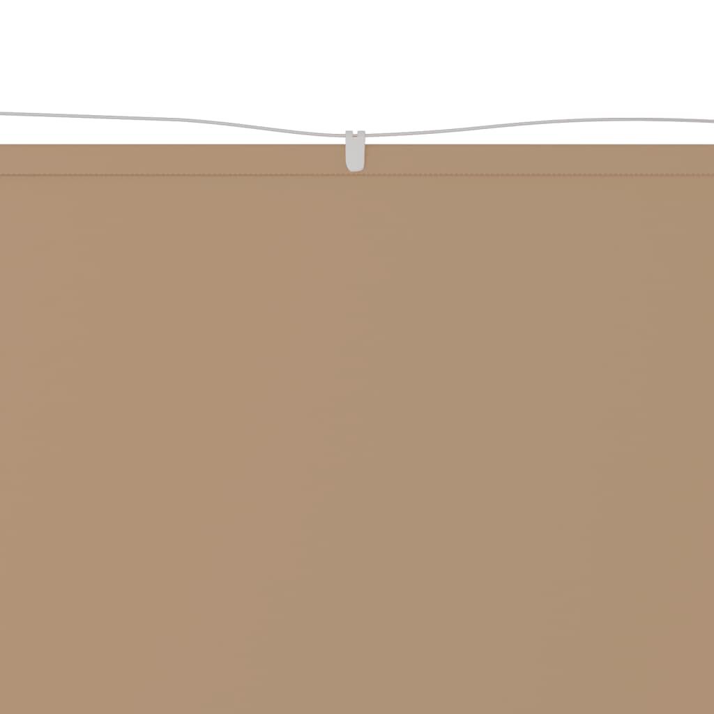 vidaXL Τέντα Κάθετη Taupe 180 x 1200 εκ. από Ύφασμα Oxford