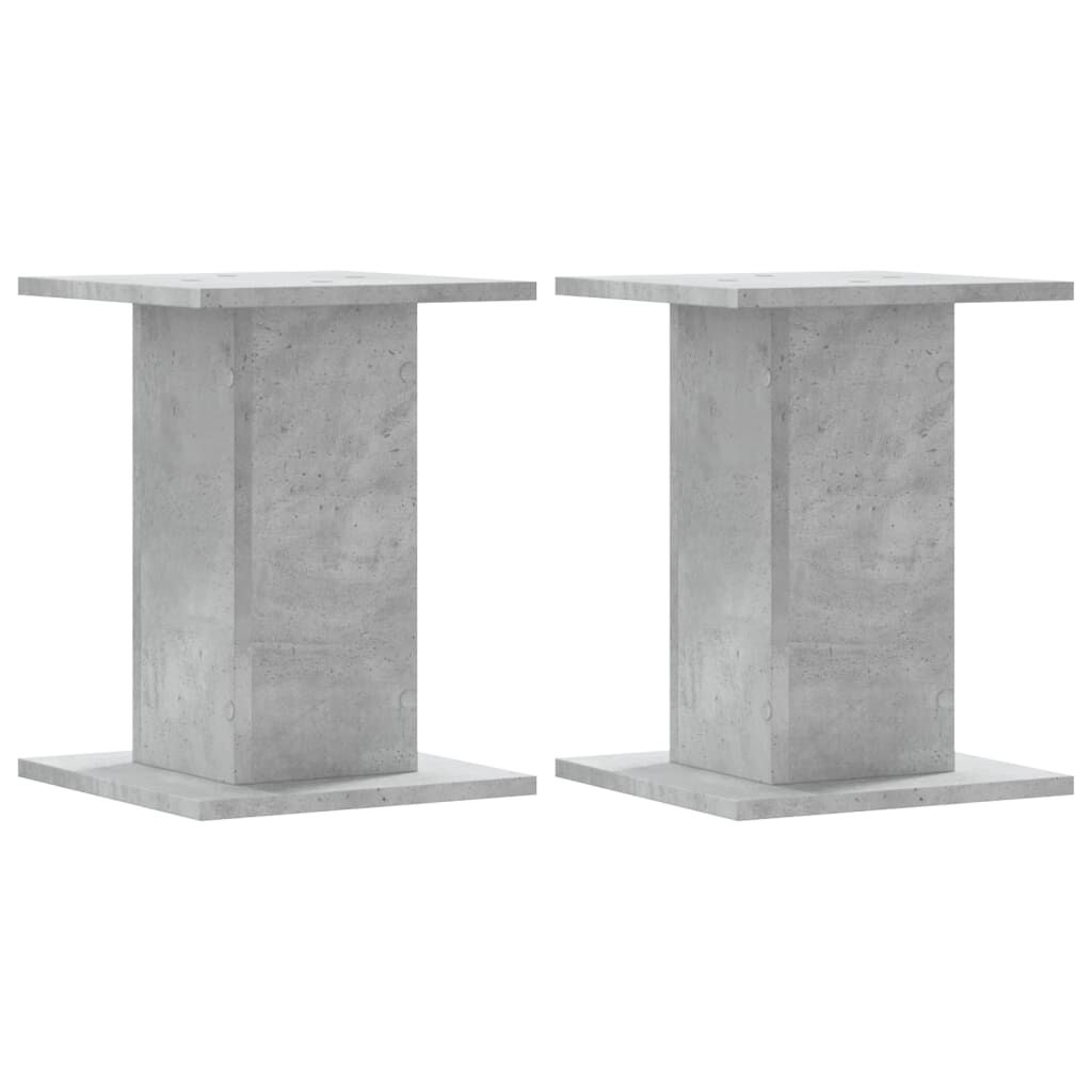 vidaXL Βάσεις Ηχείων 2 Τεμ. Γκρι Σκυρ. 30x30x40 εκ. Επεξ. Ξύλο