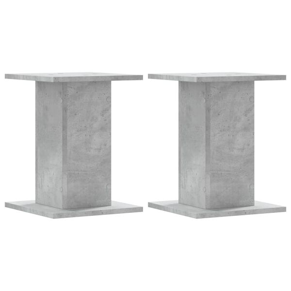 vidaXL Βάσεις Ηχείων 2 Τεμ. Γκρι Σκυρ. 30x30x40 εκ. Επεξ. Ξύλο