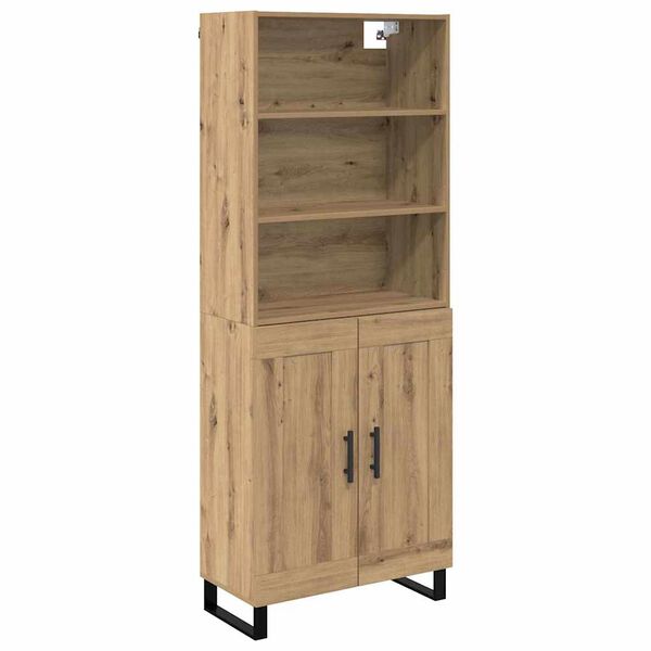 vidaXL Highboard Artisan Oak 69,5 x 34 x 180 &epsilon;&kappa;. &Epsilon;&pi;&epsilon;&xi;&epsilon;&rho;&gamma;&alpha;&sigma;&mu;έ&nu;&omicron; &xi;ύ&lambda;&omicron;