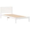 vidaXL Σκελετός Κρεβατιού Λευκό 80 x 220 cm Μασίφ ξύλο πεύκου