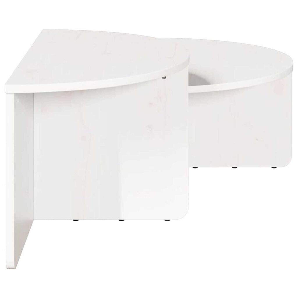 vidaXL Τραπεζάκι σαλονιού 2 pcs Λευκό 79 x 39.5 x 40 εκ