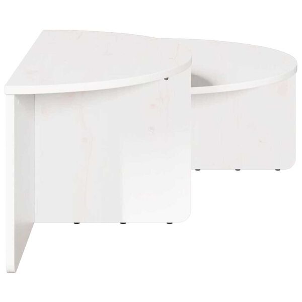 vidaXL Τραπεζάκι σαλονιού 2 pcs Λευκό 79 x 39.5 x 40 εκ