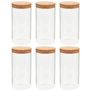 vidaXL &Beta;ά&zeta;&alpha; 6 &tau;&epsilon;&mu;. 1400 ml &Gamma;&upsilon;ά&lambda;&iota;&nu;&alpha; &mu;&epsilon; &Kappa;&alpha;&pi;ά&kappa;&iota; &alpha;&pi;ό &Phi;&epsilon;&lambda;&lambda;ό