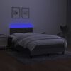 vidaXL &Kappa;&rho;&epsilon;&beta;ά&tau;&iota; Boxspring &mu;&epsilon; &Sigma;&tau;&rho;ώ&mu;&alpha; & LED &Sigma;&kappa;.&Gamma;&kappa;&rho;&iota; 120x190&epsilon;&kappa;. &Upsilon;&phi;&alpha;&sigma;&mu;ά&tau;&iota;&nu;&omicron;