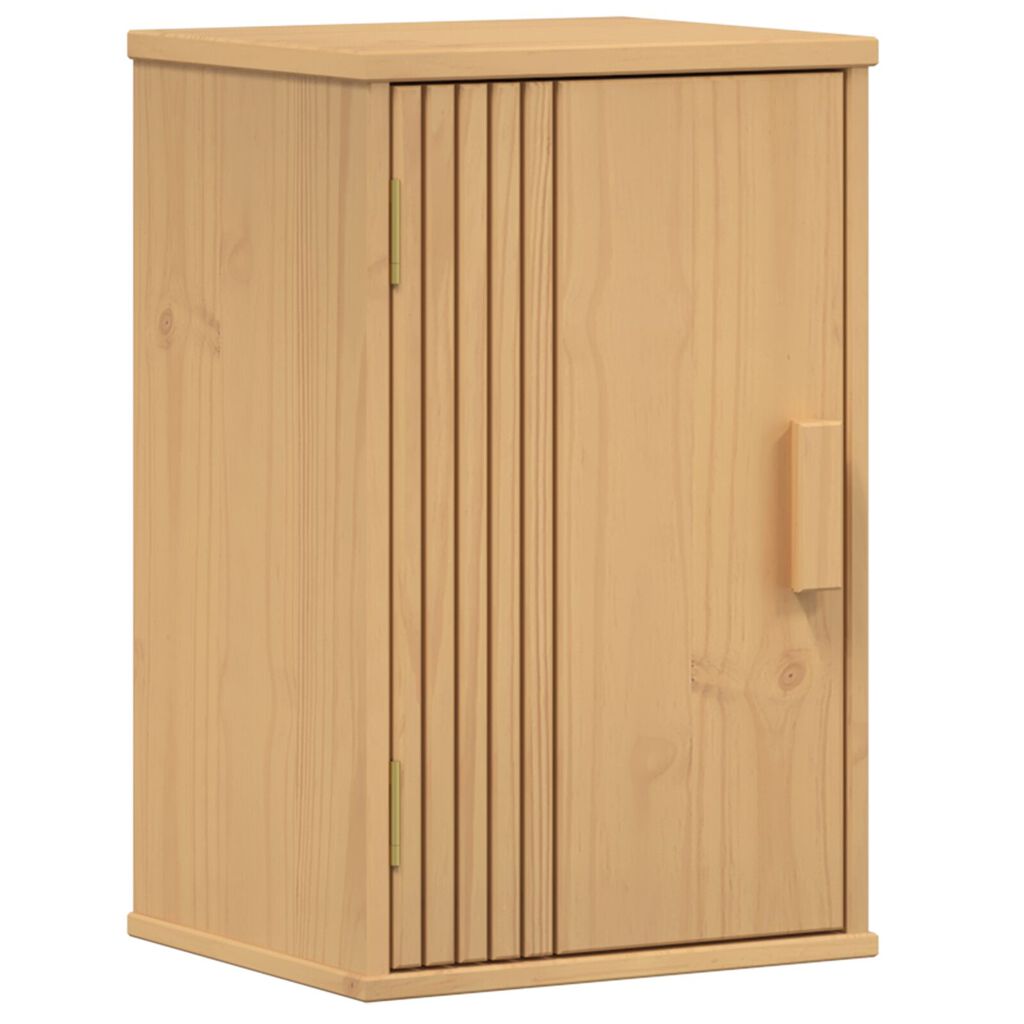 vidaXL Ντουλάπι Αποθήκευσης Μπάνιου 35x30x55 εκ από Μασίφ Ξύλο Πεύκου
