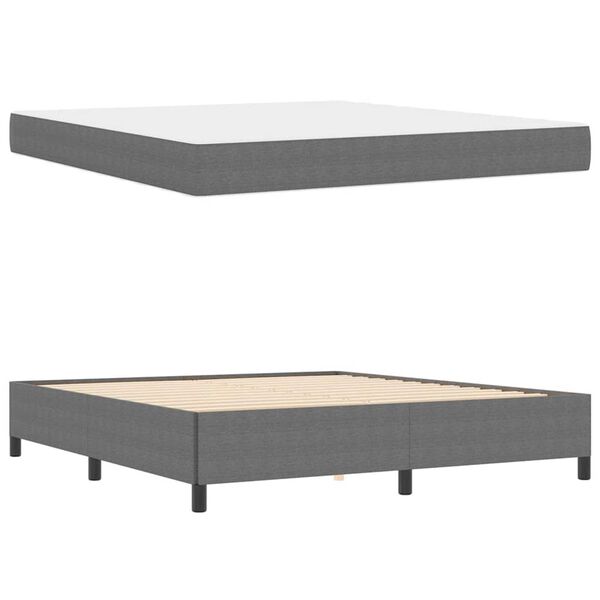 vidaXL Σκελετός Κρεβατιού Ανοιχτό γκρι 180 x 200 cm Βελούδο