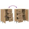 vidaXL Highboard &mu;&epsilon; &sigma;&upsilon;&rho;&tau;ά&rho;&iota; Artisan Oak 69,5 x 34 x 180 &epsilon;&kappa;.