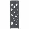 vidaXL Σχέδιο & βάση αποθήκευσης Ανθρακί 15.5 x 15.5 x 49 εκ Ατσάλι