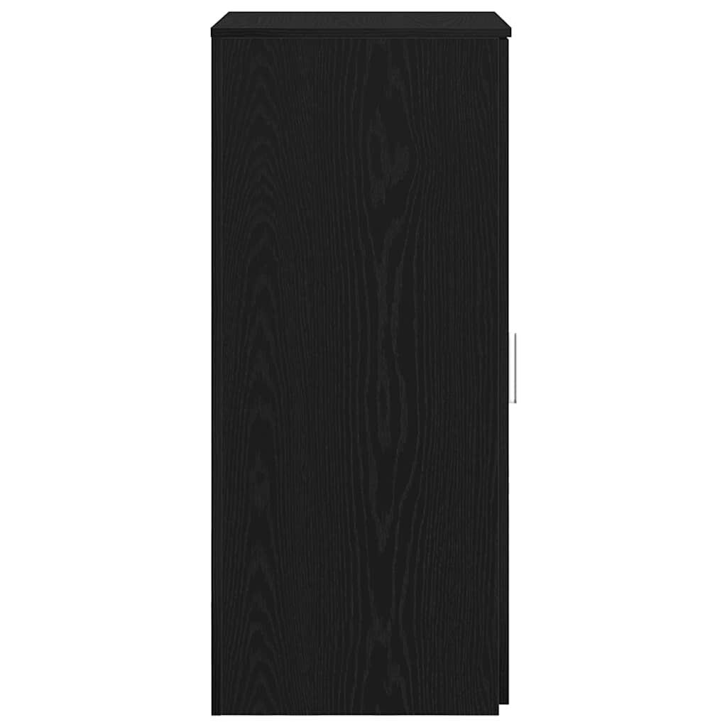 ντουλάπι αποθήκευσης vidaXL Μαύρο 50x45x103,5 cm Κατασκευασμένο ξύλο