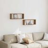 vidaXL Ράφια κύβων τοίχου 2 τεμάχια Artisan Oak Κατασκευασμένο ξύλο