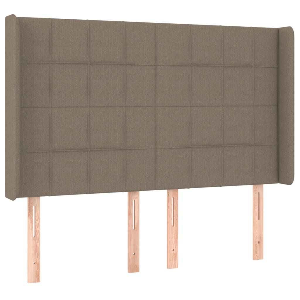 vidaXL Κεφαλάρι με Πτερύγια Taupe 147x16x118/128 εκ. Υφασμάτινο