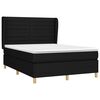 vidaXL &Kappa;&rho;&epsilon;&beta;ά&tau;&iota; Boxspring &mu;&epsilon; &Sigma;&tau;&rho;ώ&mu;&alpha; &Mu;&alpha;ύ&rho;&omicron; 140x190 &epsilon;&kappa;. &Upsilon;&phi;&alpha;&sigma;&mu;ά&tau;&iota;&nu;&omicron;