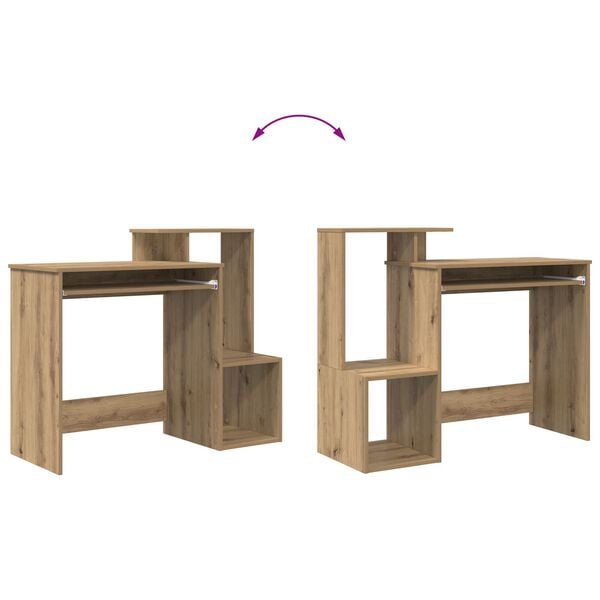 vidaXL Γραφείο Artisan Oak 106 x 40 x 88.5 εκ Επεξεργασμένο ξύλο