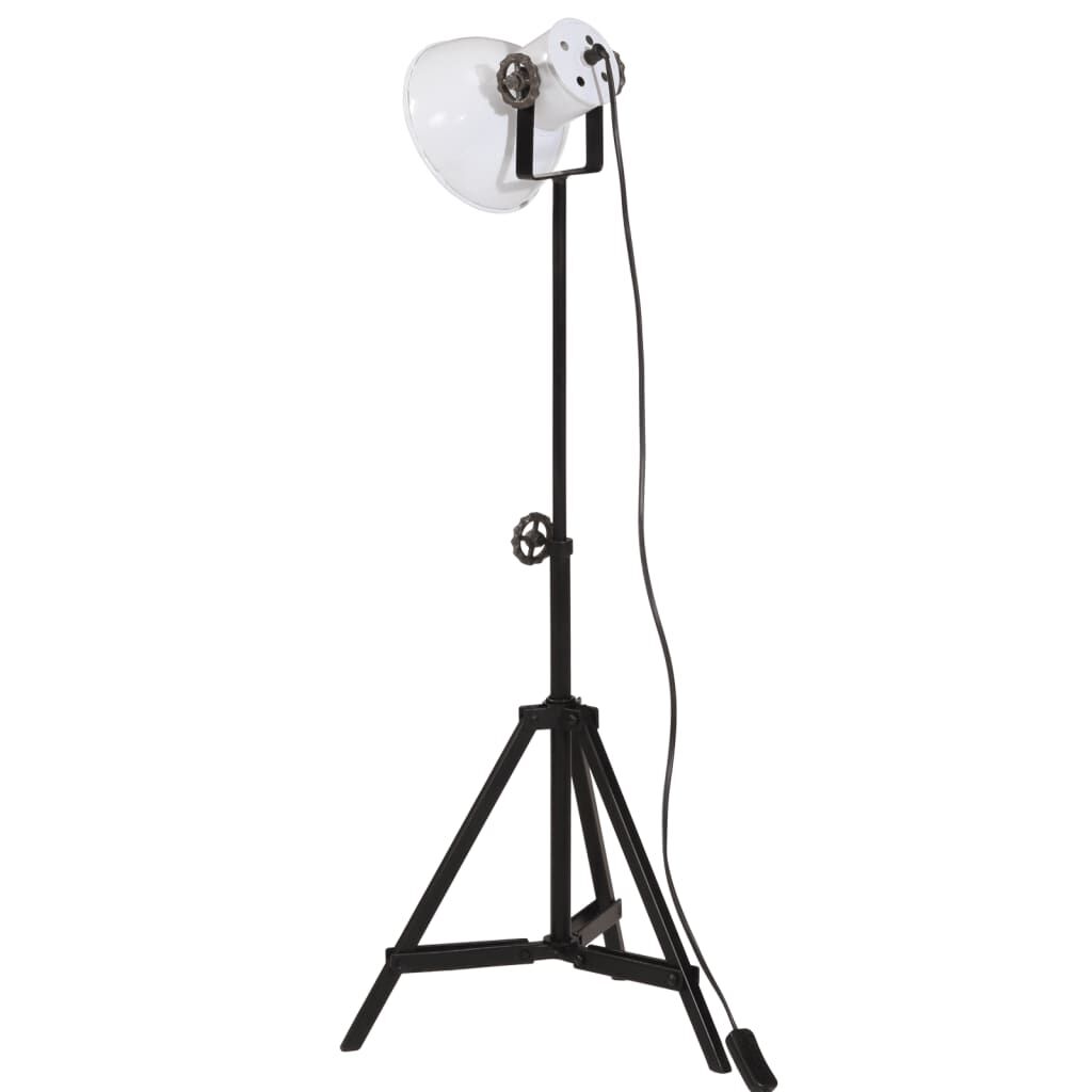 vidaXL Φωτιστικό Δαπέδου 25 W Λευκό 35x35x65/95 εκ. Ε27