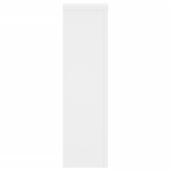 vidaXL Βάσεις Φυτών 2 τεμ. Λευκές 17x17x60 εκ. από Επεξεργασμένο Ξύλο