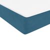vidaXL Κρεβάτι Boxspring με Στρώμα Σκούρο Μπλε 80x220 εκ. Βελούδινο