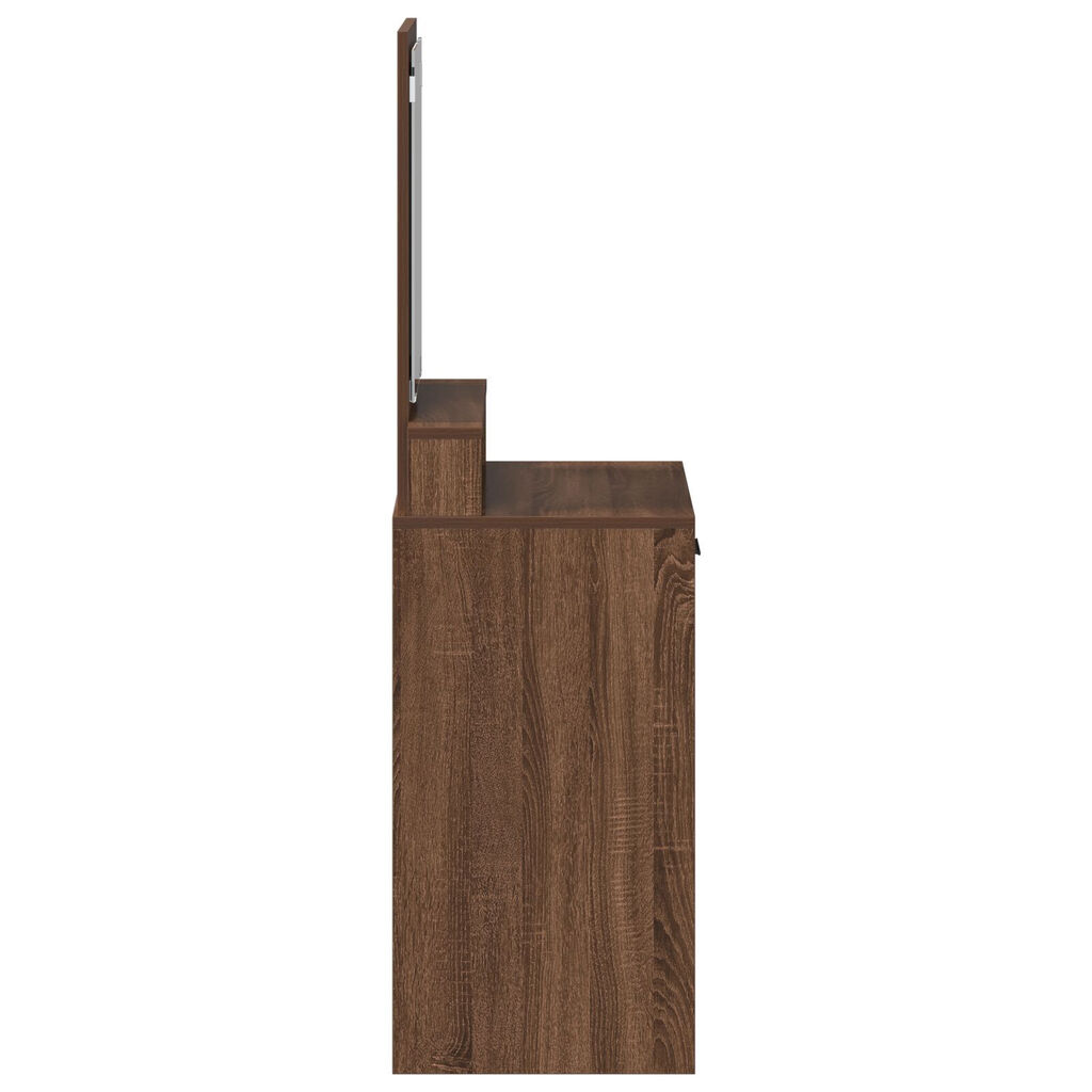 vidaXL Καφετί Επιτραπέζιο με Συρτάρια 50x41x140 εκ